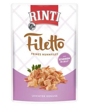 Levně Rinti Dog Filetto kapsa kuře+šunka v želé 100 g