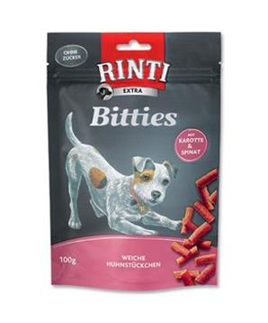 Levně Rinti Dog pochoutka Extra Mini-Bits mrkev+špenát 100g