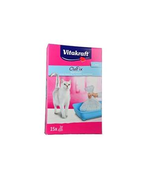 Levně Vitakraft náhr.sáčky do Wc pro kočky CloFix 15ks 50x35x20cm
