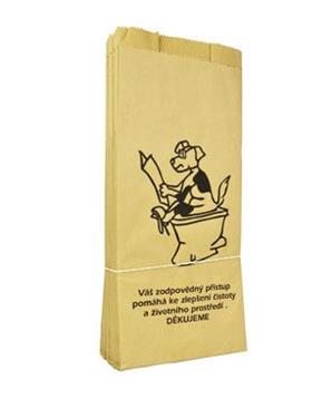 Levně Sáčky na psí exkrementy papírové, páskované 25ks 1 ks