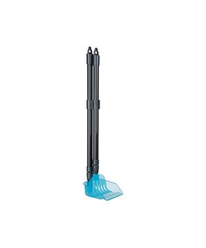 Sběrač na exkrementy s teleskop. tyčí 60-107 cm šedo/modrý