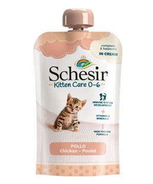 Levně Schesir Cat kaps. Kitten kuře v krému 150g