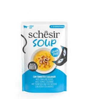 Levně Schesir Cat kapsa Adult Soup tuňák/oliheň 85 g
