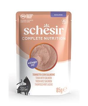 Schesir Cat kapsa Compl.Nutrition Tuňák+losos pěna 