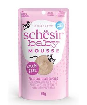 Levně Schesir Cat kapsa Kitten Lifestage Mousse kuře 70g