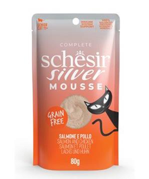 Levně Schesir Cat kapsa Senior Lifestage Mousse los/kuř 80 g
