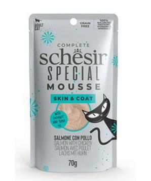 Schesir Cat kapsa Special Mousse Skin&Coat los/kuř 70g