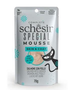 Levně Schesir Cat kapsa Special Mousse Skin&Coat los/kuř 70g