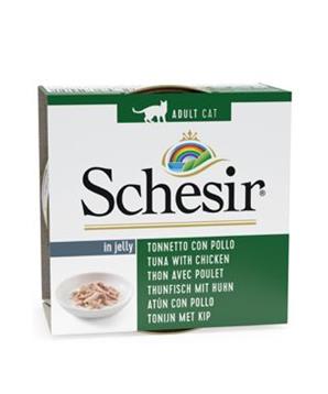Schesir Cat konz. Adult tuňák/kuře 85G