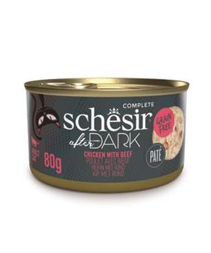 Levně Schesir Cat konz. After Dark Paté kuře/hovězí 80g