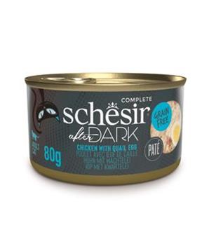 Levně Schesir Cat konz. After Dark Paté kuře/vejce 80g
