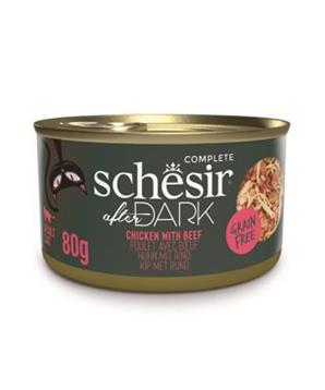 Levně Schesir Cat konz. After Dark Wholefood kuře/hovězí 80 g