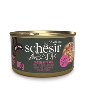 Levně Schesir Cat konz. After Dark Wholefood kuře/šunka 80g