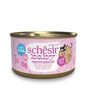 Levně Schesir Cat konz. Kitten Wholefood kuře/játra 70 g