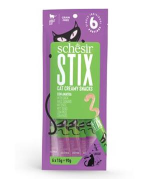 Schesir Cat pochoutka Stix Liquid Snack kachna 6x15g