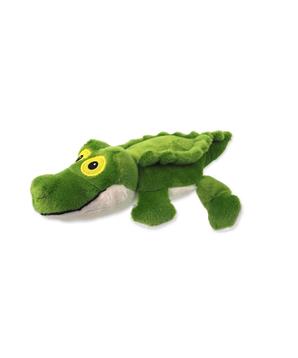 Levně Hračka Dog Fantasy Silent Squeak krokodýl zelený 30 cm
