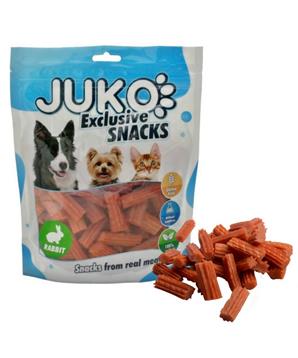 Levně Rabbit Spiral Stick JUKO Snacks 2 cm 250 g