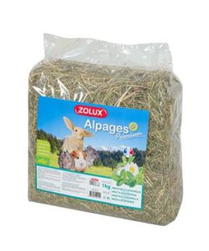 Seno Alpine Premium Máta/Heřmánek 1kg Zolux