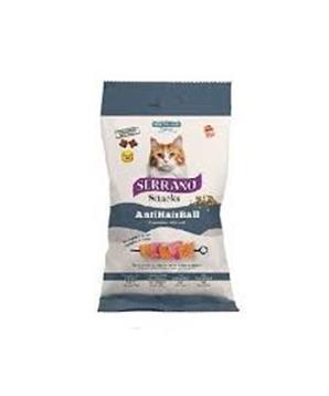 Levně Serrano Snack Cat AntiHairball Salmon & Tuna 50g