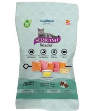 Levně Serrano Snack Cat Omega 3 DHA Salmon 50g