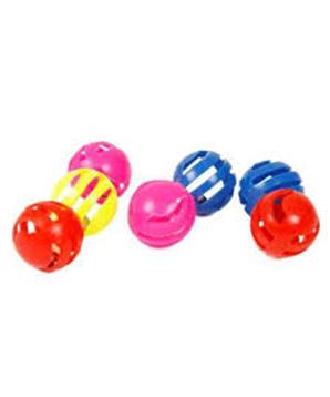 Levně Set balónků pro kočky s rolničkou 3 cm 7 ks