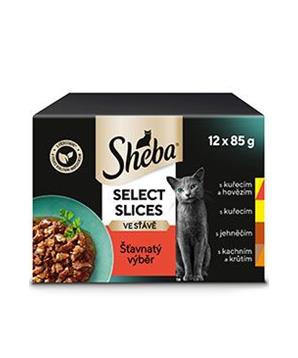 Levně Sheba kapsa Šťavnatý výběr ve šťávě 12x85g