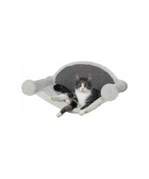 Škrábadlo na stěnu s lehátkem pro kočku 54x28x33 cm