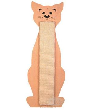 Škrabadlo tvar kočka přírodní/béžový