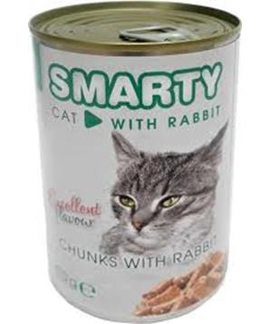 Levně SMARTY Cat Králík chunks, konzerva 400g