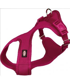 Levně Soft postroj, jemný, vypolstrovaný fuchsiový S 33-50 cm/20 mm