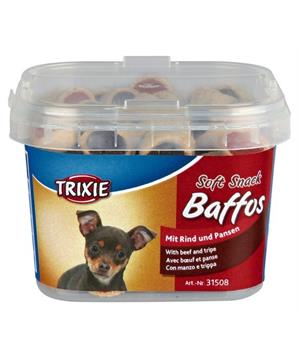 Levně Soft Snack BAFFOS mini kolečka hovězí,dršťky,pl.kelímek 140 g