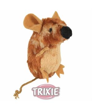 Levně Stojící pískací plyšová myš s catnipem 8 cm TRIXIE 1 ks