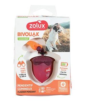Levně Světýlko blikací BIVOUAK oříšek USB červená Zolux 1 ks