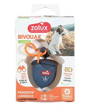 Levně Světýlko blikací BIVOUAK oříšek USB modrá Zolux 1 ks
