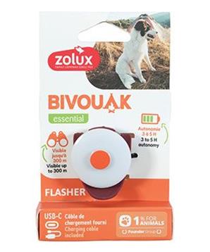 Levně Světýlko blikací BIVOUAK USB červená Zolux 1 ks