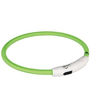 Levně Svítící kroužek USB na krk L-XL 65 cm oranžový