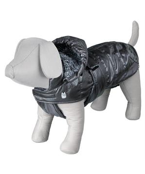 Tmavě šedá, lesklá zateplená vesta CHIANTI