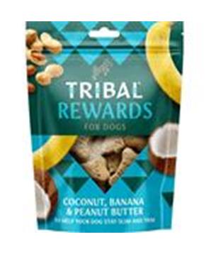 Levně TRIBAL Rewards Snack Coconut & Banana 125 g