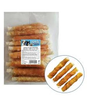 Levně Tyč buvolí bílá obalená kuřecím masem JUKO Snacks 12,5 cm (20 ks)