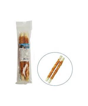 Levně Tyč buvolí obalená kuřecím masem JUKO Snacks 25,5 cm (2 ks)