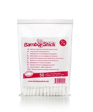 Levně Tyčinky vatové BambooStick pro čišt. uší psů S/M 50ks