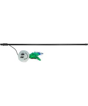 Levně Udice s plyšovou hračkou SMAJLÍK s peřím 50 cm 50 cm