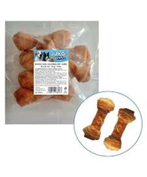 Levně Uzel buvolí obalený kuřecím masem JUKO Snacks 15 cm 6 ks