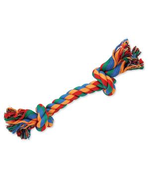 Levně Uzel DOG FANTASY bavlněný barevný 2 knoty 20 cm