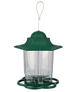 Levně Venkovní zahradní plastové krmítko LUCERNA 1,4 l/22 cm 1 ks