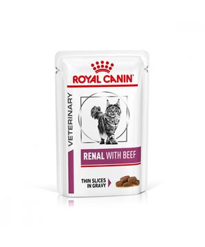 Levně Royal Canin VD Feline Renal hovězí kapsa 12 x 85 g