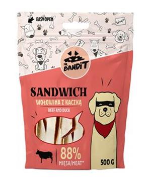 Levně VetExpert Mr.Bandit poch.SANDWICH hovězí a kachní 500g