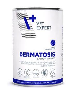 Levně VetExpert VD 4T Dermatosis Dog Salmon konzerva 400 g
