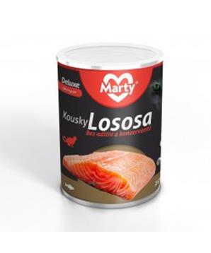 MARTY konz. pro kočky Signature-kousky lososa