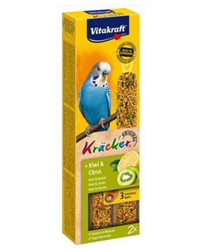 Levně Vitakraft Bird Kräcker Budgie Kiwi + Citrus tyč 2 ks